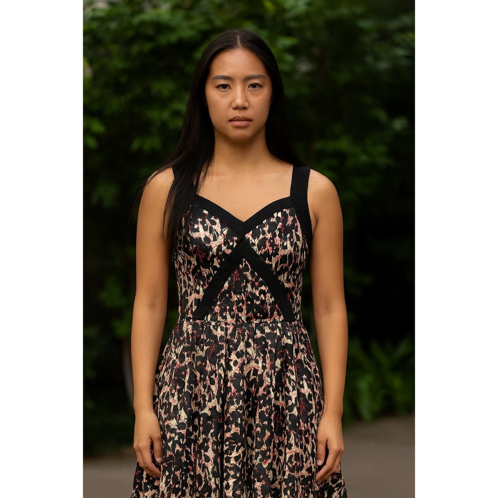 XOXO sweetheart leopard skater dress‎ animal print whimsigoth mini 5/6